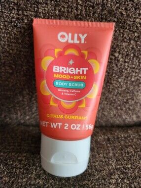 Olly Body Scrub Bright Mood + Skin Citrus Currant 2oz New